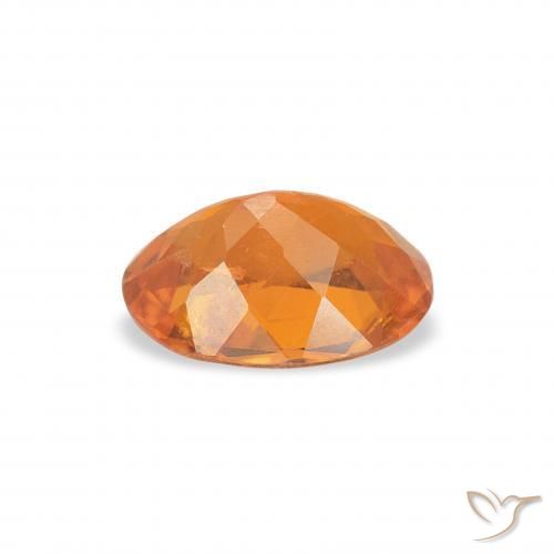 Clinohumite Naranja medio natural de 0.85 ct, Ovalada, SI