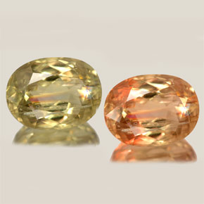 Diasporo con cambio de color  natural de 6,98 ct, corte óvalo, SI