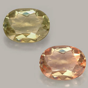 Diasporo con cambio de color  natural de 3,50 ct, corte óvalo, VS-SI