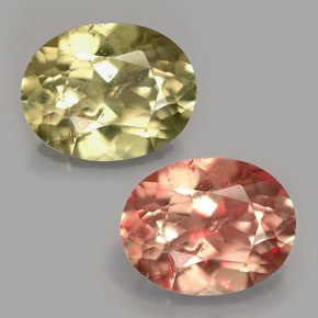 Diasporo con cambio de color  natural de 4,26 ct, corte óvalo, VS-SI
