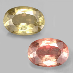 Diasporo con cambio de color  natural de 6,44 ct, corte óvalo, SI