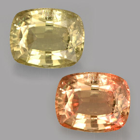 Diasporo con cambio de color  natural de 3,74 ct, corte cojín, SI
