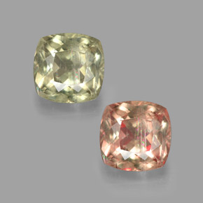 Diasporo con cambio de color  natural de 2,85 ct, corte cojín, SI