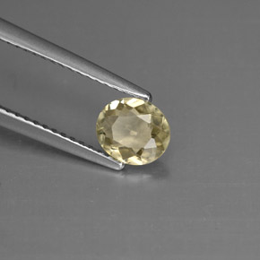 Diasporo con cambio de color  natural de 0,71 ct, corte óvalo, VVS-VS