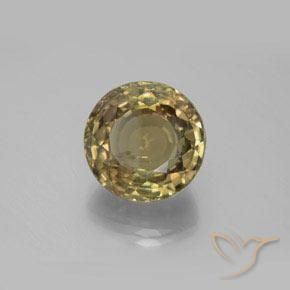 Diásporo con Cambio de Color Amarillo medio natural de 19.90 ct, Redondo, VS-SI