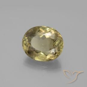 Diásporo con Cambio de Color Amarillo medio natural de 10.84 ct, Ovalada, VS-SI