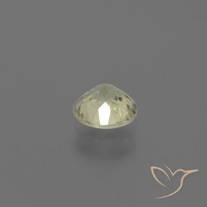 Diásporo con Cambio de Color Amarillo muy pálido natural de 0.73 ct, Corte Redondo, VS