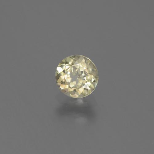 Diásporo con Cambio de Color Amarillo muy claro natural de 0.63 ct, Corte Redondo, VS-SI