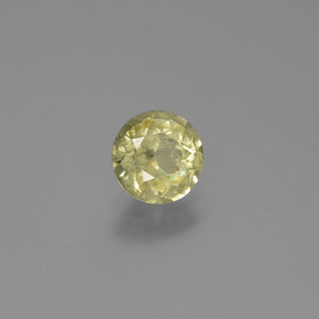 Diasporo con cambio de color  natural de 0,70 ct, corte redondo, SI