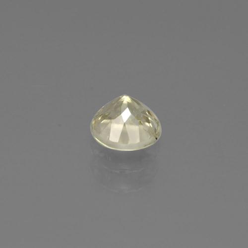Diasporo con cambio de color amarillo natural de 0,58 ct, corte redondo, VS-SI