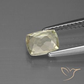 Diásporo con Cambio de Color Amarillo claro natural de 0.91 ct, Forma Cojín, VS