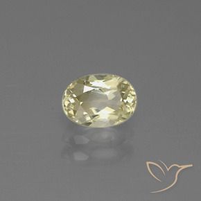 Diásporo con Cambio de Color Amarillo pálido natural de 0.79 ct, Ovalada, VS