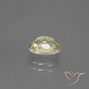 Diásporo con Cambio de Color Amarillo pálido natural de 0.79 ct, Ovalada, VS