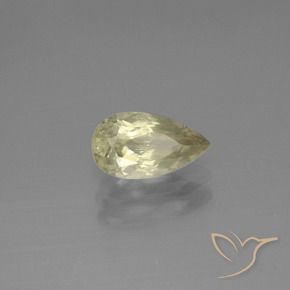 Diásporo con Cambio de Color Amarillo muy pálido natural de 1.06 ct, En forma de pera, VS-SI