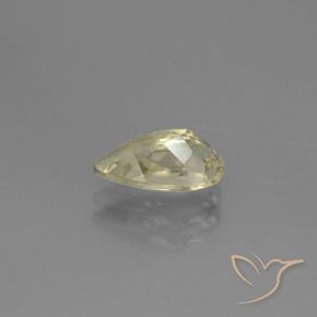 Diásporo con Cambio de Color Amarillo muy pálido natural de 1.06 ct, En forma de pera, VS-SI
