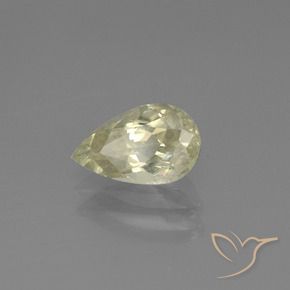 Diásporo con Cambio de Color Amarillo muy claro natural de 1.15 ct, En forma de pera, VS-SI
