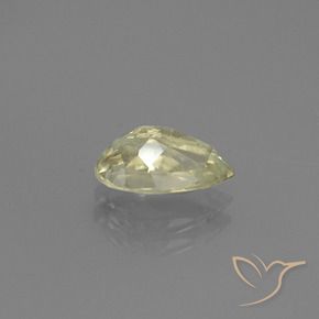 Diásporo con Cambio de Color Amarillo muy claro natural de 1.15 ct, En forma de pera, VS-SI