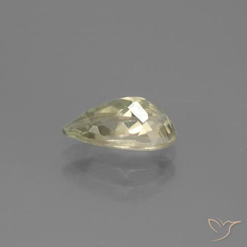 Diásporo con Cambio de Color Beige amarillo natural de 1.06 ct, En forma de pera, VS