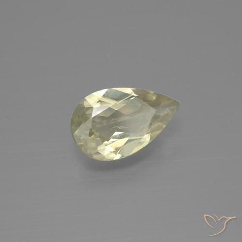 Diásporo con Cambio de Color Amarillo muy claro natural de 1.23 ct, En forma de pera, SI