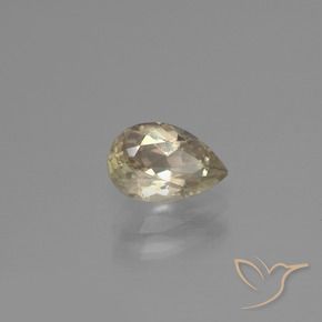 Diasporo con cambio de color amarillo natural de 1,19 ct, en forma de pera, VS-SI