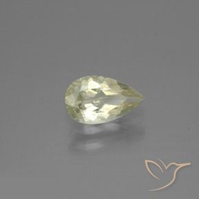 Diásporo con Cambio de Color Amarillo claro natural de 1.27 ct, En forma de pera, VS-SI