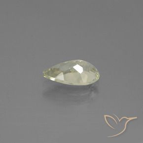 Diásporo con Cambio de Color Amarillo claro natural de 1.27 ct, En forma de pera, VS-SI