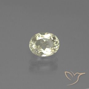 Diásporo con Cambio de Color Amarillo claro natural de 1.06 ct, Ovalada, VS