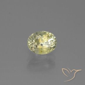 Diásporo con Cambio de Color Amarillo pálido natural de 1.07 ct, Ovalada, VS-SI