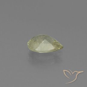 Diásporo con Cambio de Color Amarillo claro natural de 1.25 ct, En forma de pera, SI