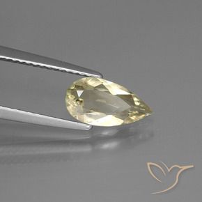Diásporo con Cambio de Color Amarillo dorado claro natural de 1.15 ct, En forma de pera, VS