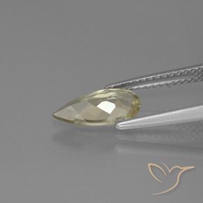 Diásporo con Cambio de Color Amarillo dorado claro natural de 1.15 ct, En forma de pera, VS