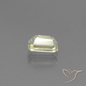 Diásporo con Cambio de Color Amarillo claro natural de 0.97 ct, Corte Octágono / Esmeralda, VS