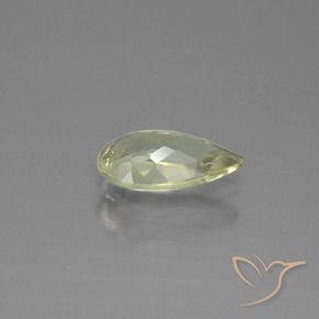 Diásporo con Cambio de Color Amarillo claro natural de 0.98 ct, En forma de pera, VS-SI
