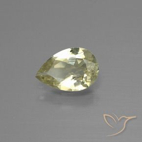 Diásporo con Cambio de Color Amarillo claro natural de 0.92 ct, En forma de pera, VS