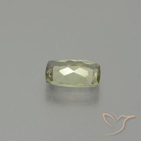 Diasporo con cambio de color amarillo natural de 1,12 ct, corte cojín, VS
