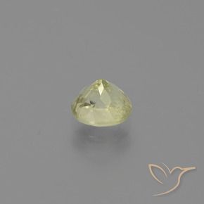 Diasporo con cambio de color amarillo natural de 0,83 ct, corte óvalo, VS-SI