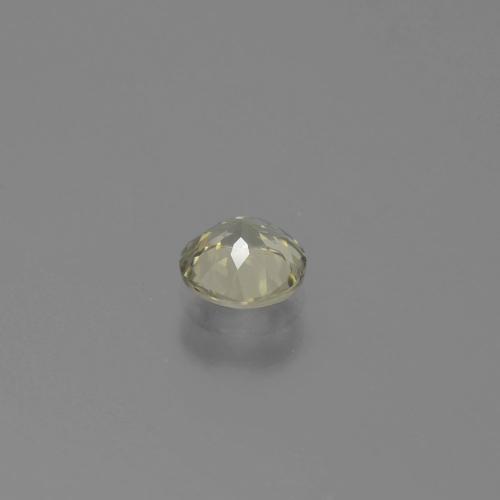 Diasporo con cambio de color amarillo natural de 0,70 ct, corte redondo, VS-SI