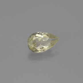 Diasporo con cambio de color amarillo natural de 0,78 ct, en forma de pera, VS