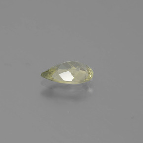 Diasporo con cambio de color amarillo natural de 0,78 ct, en forma de pera, VS