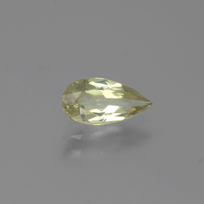 Diásporo con Cambio de Color Amarillo claro natural de 0.93 ct, En forma de pera, VS