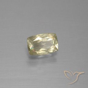 Diásporo con Cambio de Color Amarillo dorado claro natural de 0.90 ct, Forma Cojín, SI
