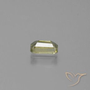 Diásporo con Cambio de Color Amarillo muy claro natural de 0.76 ct, Corte Octágono / Esmeralda, VS-SI