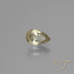 Diásporo con Cambio de Color Amarillo amarronado natural de 0.74 ct, En forma de pera, VVS-VS
