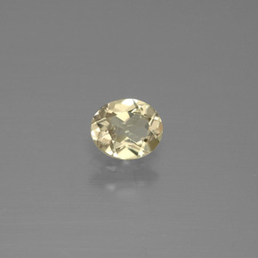Diasporo con cambio de color amarillo natural de 0,59 ct, corte óvalo, VS