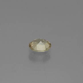 Diasporo con cambio de color amarillo natural de 0,59 ct, corte óvalo, VS