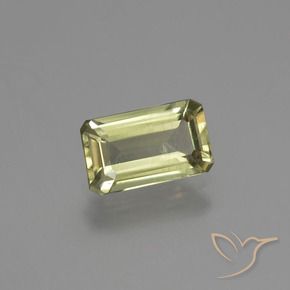 Diásporo con Cambio de Color Amarillo claro natural de 1.03 ct, Corte Octágono / Esmeralda, VS