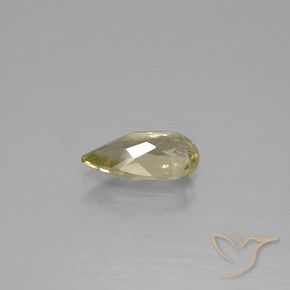 Diásporo con Cambio de Color Amarillo cálido natural de 0.96 ct, En forma de pera, VS-SI