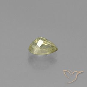 Diásporo con Cambio de Color Amarillo medio natural de 0.96 ct, En forma de pera, SI