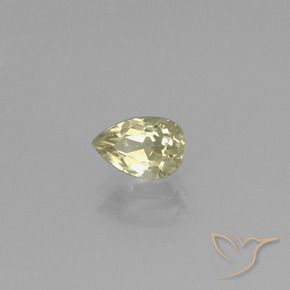 Diásporo con Cambio de Color Amarillo medio natural de 0.83 ct, En forma de pera, VVS-VS