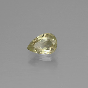 Diasporo con cambio de color amarillo natural de 0,92 ct, en forma de pera, VS-SI